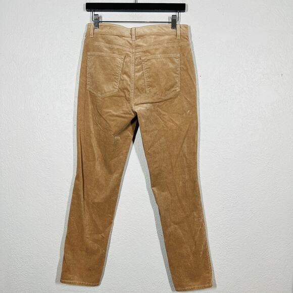 Talbots High Waist Straight Corduroy Pants Pant Trouser Camel Tan - 6P - Picture 5 of 5